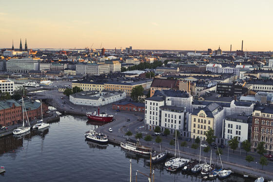 Aerial view to Pohjoisranta.