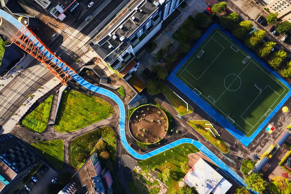 Ilmakuva Helsingistä.