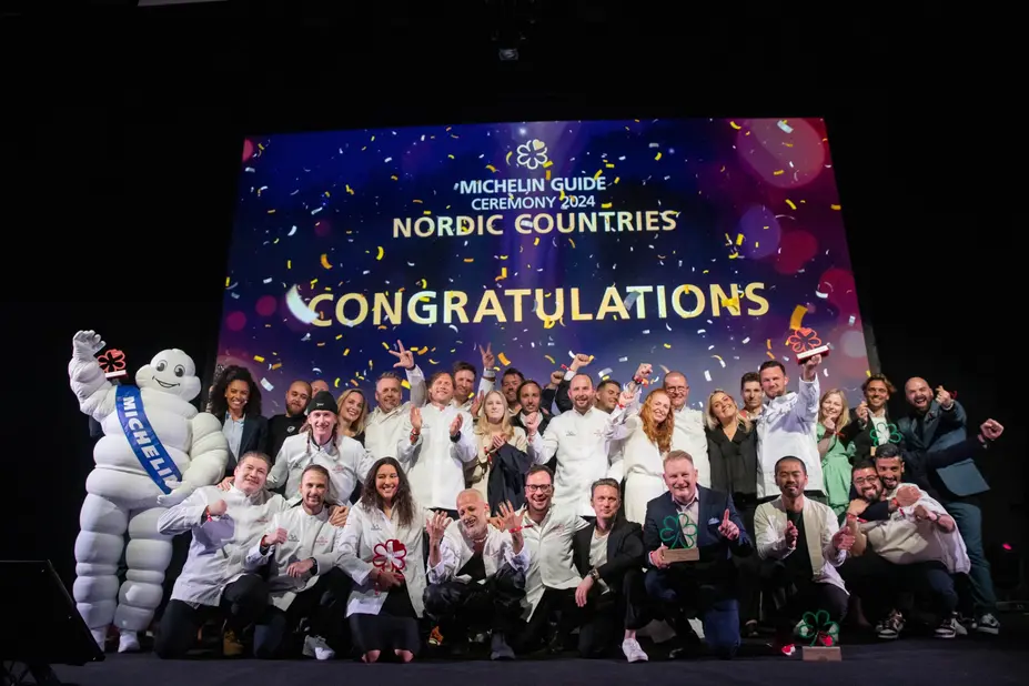 Michelin guide ceremony winners.