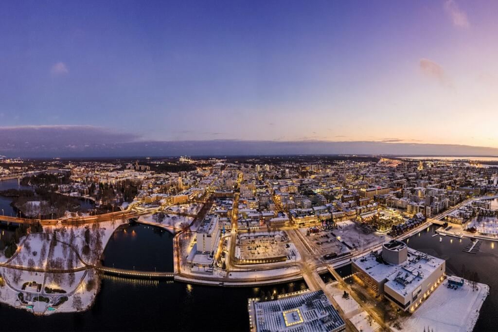 Aerial view from Oulu.