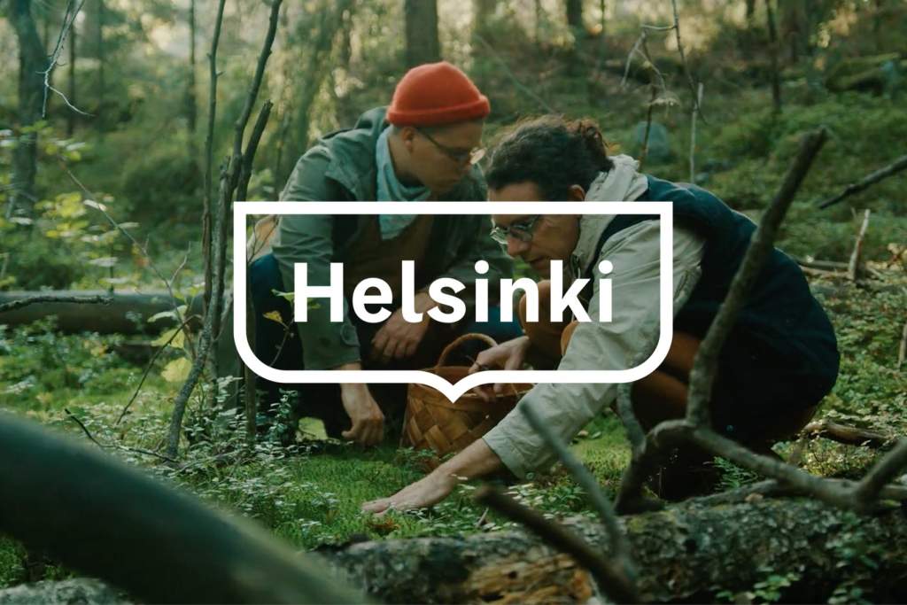 Videon loppuplanssi, jossa Helsinki-kehystunnus on kuvan päällä.