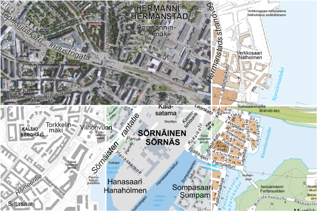 Om karttjänster Bild: Kartat (c) Kaupunkimittauspalvelut