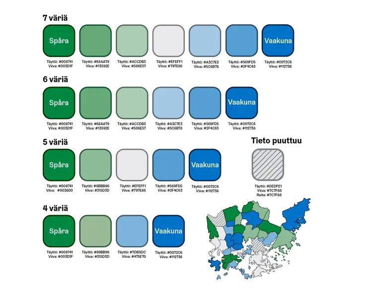 Hajaantuva paletti - Spåra-Vaakuna