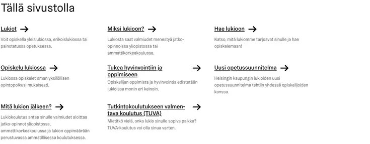 Linkkilista ilman kuvaa