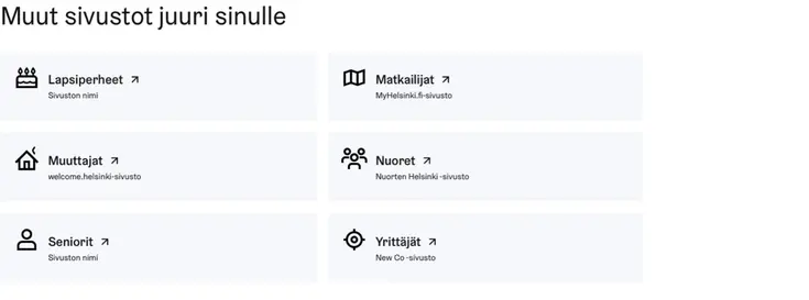 Muut sivustot juuri sinulle