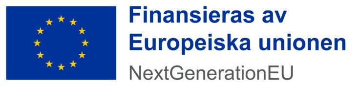 EU logo, Finansieras av europeiska unionen, NextGenerationEU