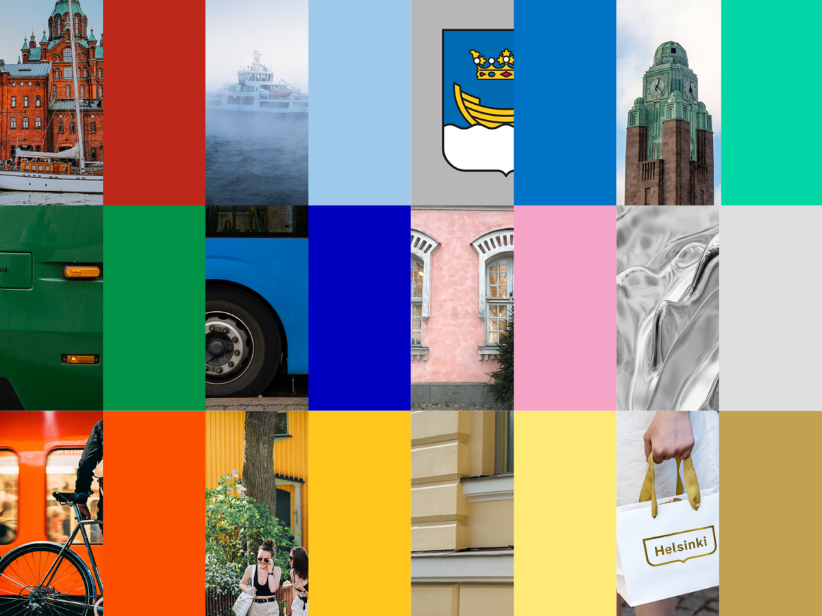 Helsinki väreistä kollaasi 