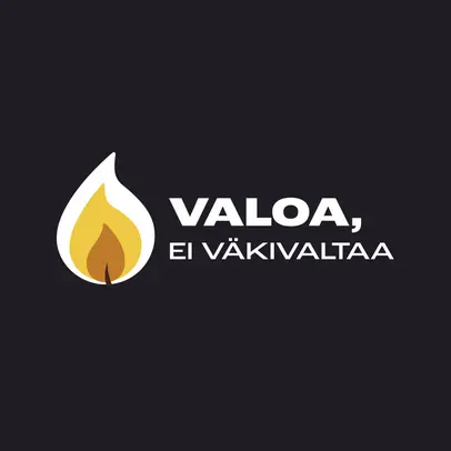 Valoa ei väkivaltaa campaign logo.