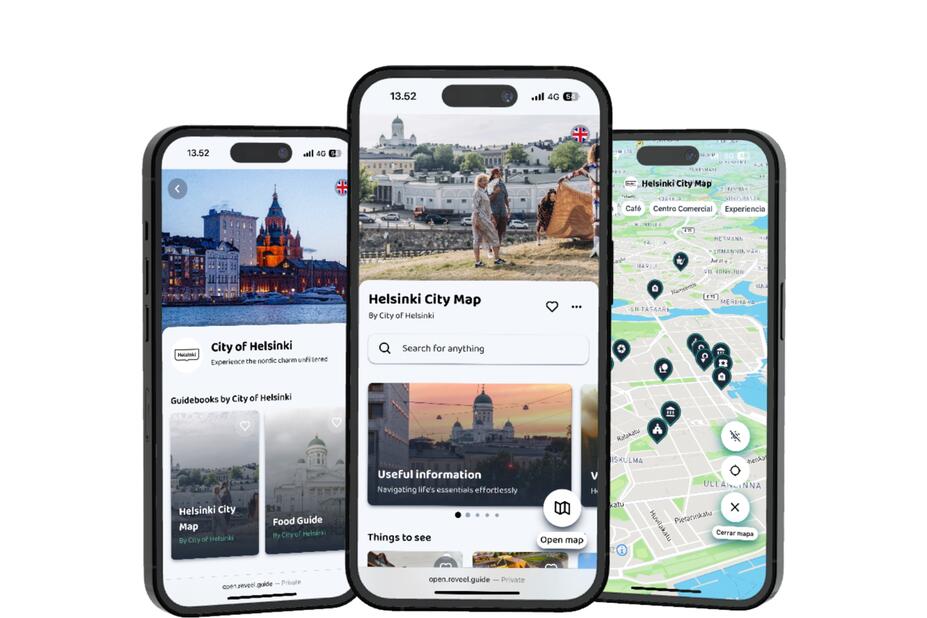 Helsingin digitaalinen kartta.