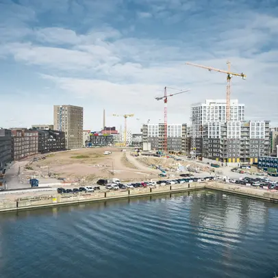 Jätkäsaarta rakennetaan.