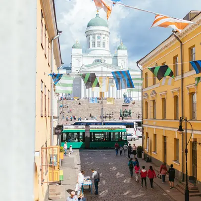 Tuomiokirkko ja Sofiankatu.