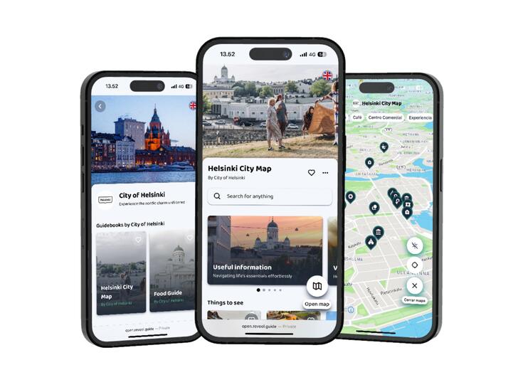 Helsingin digitaalinen kartta.